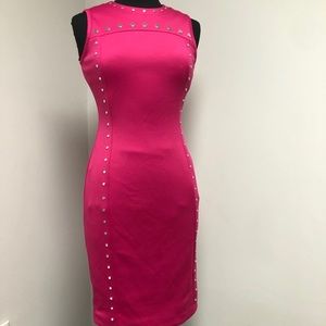 Authentic Karl Lagerfeld Paris Pink Studded Dress